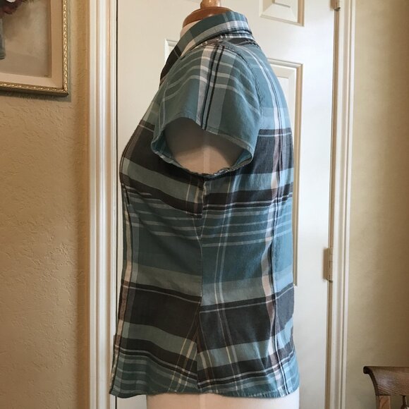 Vintage Cap Sleeve Button Down Blouse - Size PM - Picture 5 of 6